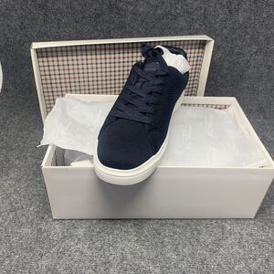Ben Sherman Ollie Knit Athletic Shoes New In Box Navy Low Profile Lace Up Sz 8